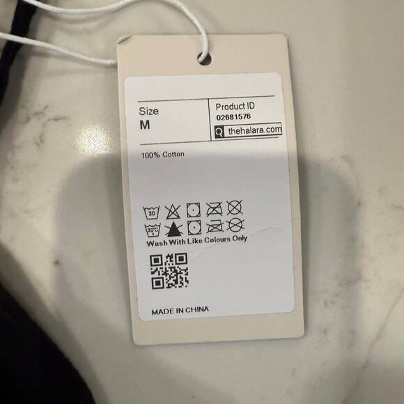 Halara NWT Backless Tie Back Tiered Ruffle Flowy Mini Dress Women's Medium Black - Picture 7 of 9